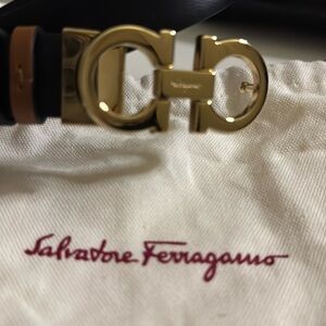 Ferragamo Reversible and adjustable Gancini belt